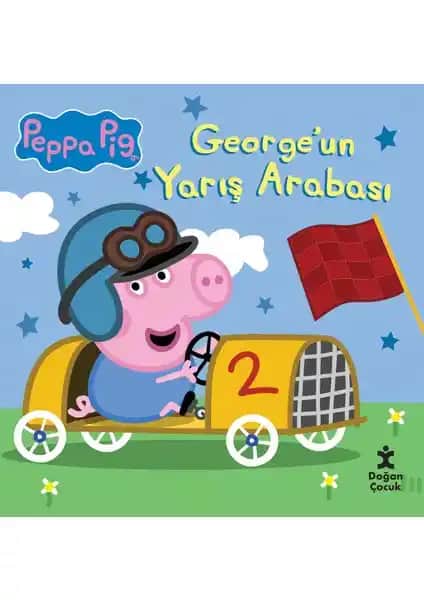 Doğan Çocuk Peppa Pıg George'un Yarış Arabası Güvenli ve Eğlenceli Çocuk Oyuncağı