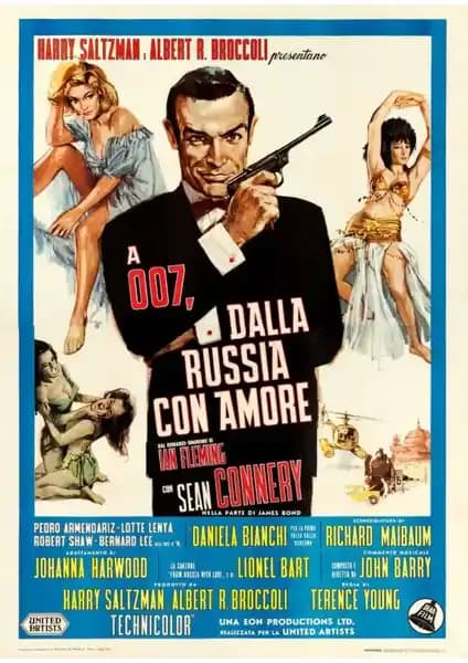 Fidelyo Tasarım From Russia With Love 1963 Posterleri Modern ve Dayanıklı Duvar Dekoru Seçenekleri