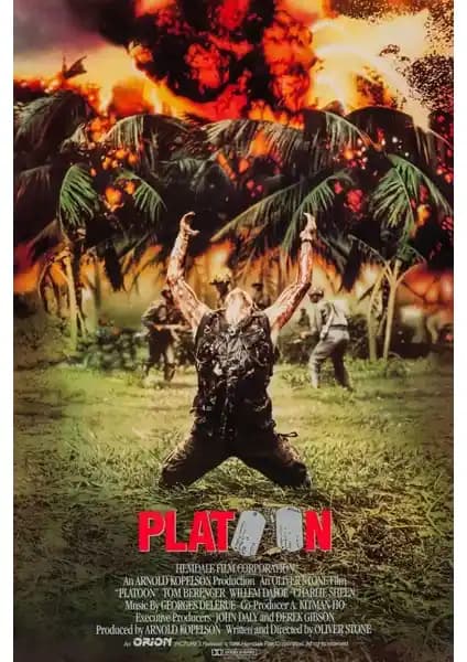 Fidelyo Tasarım Platoon (1986) Poster: Yüksek Kalite ve Estetik İçin Modern Duvar Dekoru