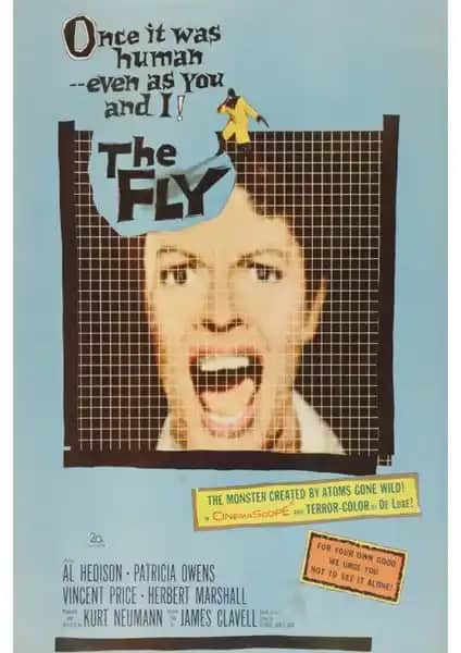 Fidelyo Tasarım The Fly (1958) Afiş: Dayanıklı ve Estetik Duvar Dekorasyonu Ürünü