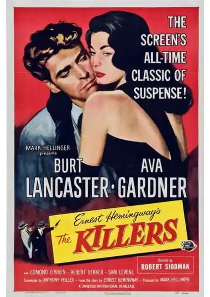 Fidelyo Tasarımın The Killers 1946 Posteri Modern İç Mekan Dekorasyonları İçin Uygun