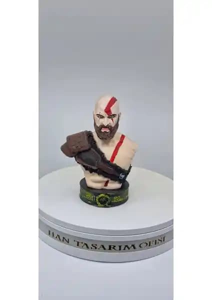 Hanart Kratos 15 cm Büst: Sanat ve Dekorasyonun Şık Birleşimi