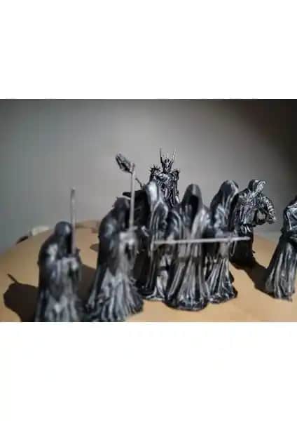 Hanart Nazgül Sauron 9'lu Set 14cm, Koleksiyon ve Dekorasyon İçin Uygun Mistik Figürler