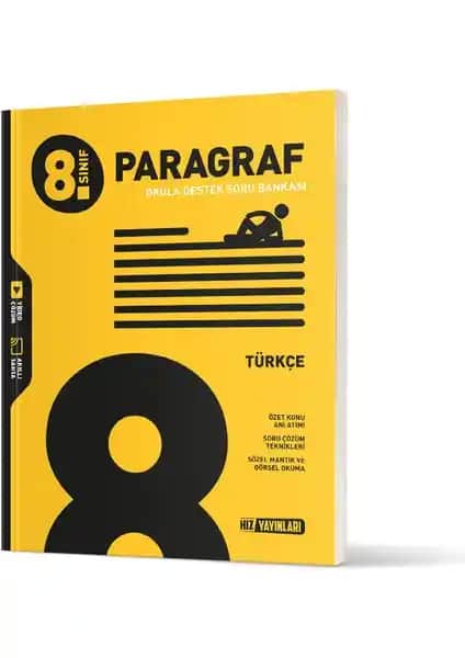 Hız Yayınları 8. Sınıf LGS Türkçe Paragraf Soru Bankası Detaylı İnceleme ve Değerlendirme