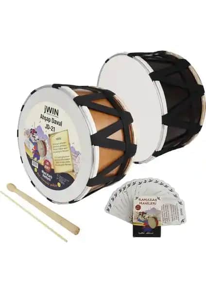 Jwin JD-21 Ramazan Davulu ve Mani ile Güzel Sözler Kartı: Geleneksel Dini ve Müzikal Deneyim