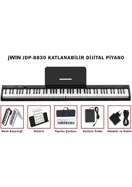 Jwin JDP-8830 88 Tuş Katlanabilir Bluetooth ve Şarjlı Dijital Piyano Özellikleri