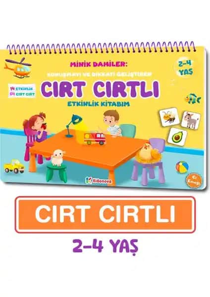 Kidonova Minik Dahiler: 2-4 Yaş Çocuklar İçin Eğitici ve Interaktif Öğrenme Kitabı