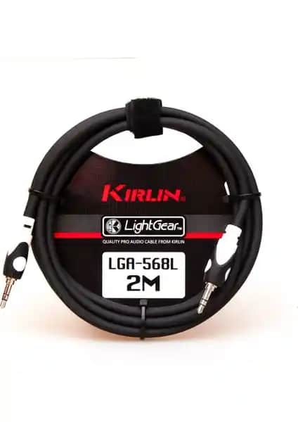 Kirlin LGA568L2MBK 3,5 mm TRS Ses Kablosu Yüksek Kalite Bağlantı Çözümü