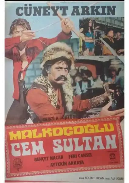 Malkoçoğlu Cem Sultan 1969 Türk Sineması Afişi Koleksiyonluk Özel Parça