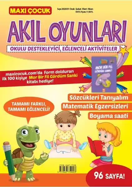 Maxi Çocuk Akıl Oyunları: Eğlenceli ve Öğretici Bilişsel Gelişim Seti