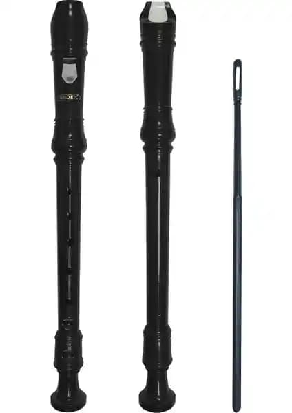 Midex FL-8BK Siyah Blok Flüt: Şık Tasarım ve Yüksek Performanslı Müzik Enstrümanı