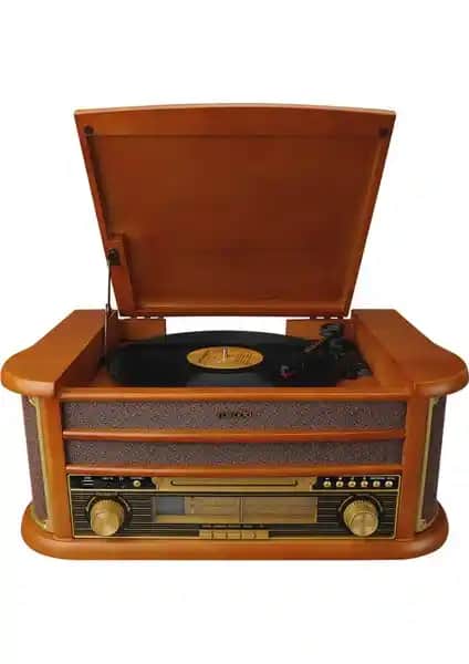 Mikado Nostalgia MN-P325 Dönence Pikap Ahşap Tasarımı ve Çoklu Müzik Özellikleri