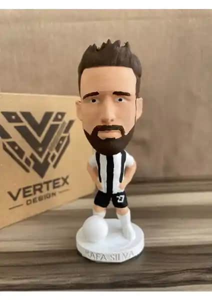 Rafa Silva Bêşiktẩş 3D Futbolcu Biblo Dekoratif Figür Spor Tutkunları İçin