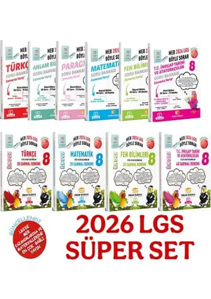 Sinan Kuzucu Yayınları 2026 LGS Süper Set ile Güncel ve Kapsamlı Öğrenim Kaynağı