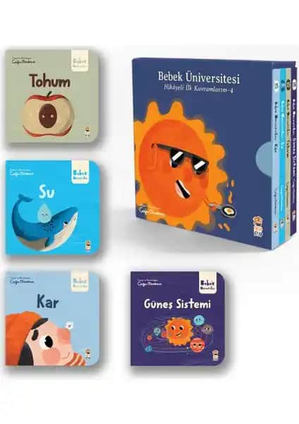 Sincap Kitap Bebek Üniversitesi Seti: Renkli ve Eğlenceli Temel Kavram Öğrenme Seti