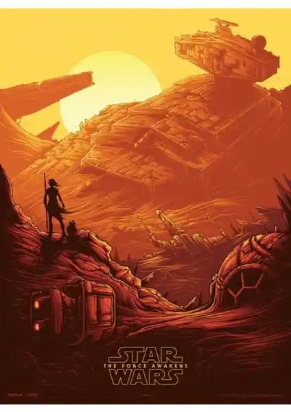 Star Wars The Force Awakens (2015) 70x100 cm yüksek kaliteli PVC folyo poster