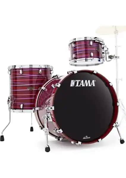 TAMA Starclassic Walnut Birch Lacquer Phantasm Oyster Akustik Davul Seti Üç Parça Profesyonel Kullanım