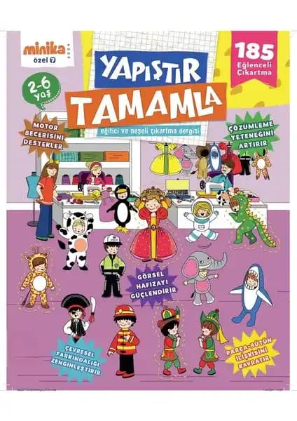 Turkuvaz Dergi Yapıştır Tamamla 7. Sayı: Macera ve Eğlence Dolu Interaktif Hikaye Kitabı