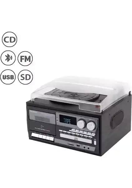 UltraTekno Çok Fonksiyonlu Vintage Plak Çalar ve Dijital Müzik Cihazı