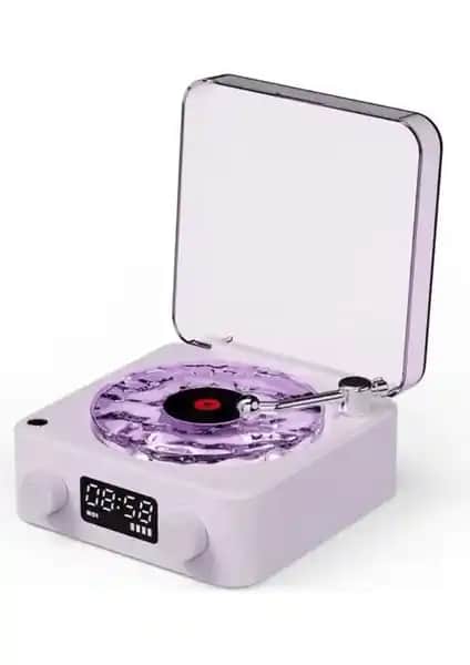 Vothoon Waves Nostalji Plak Görünümlü Bluetooth Hoparlör Modern ve Retro Tasarımın Buluşması