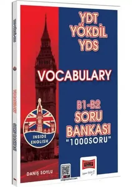 Yargı Yayınevi 2024 YDT YÖKDİL YDS Vocabulary Soru Bankası B1 B2 Kelime Listesi