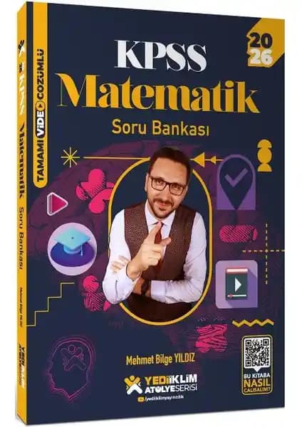 Yediiklim 2026 KPSS Atölye Serisi Matematik Soru Bankası Video Çözümlü Geniş İçerik