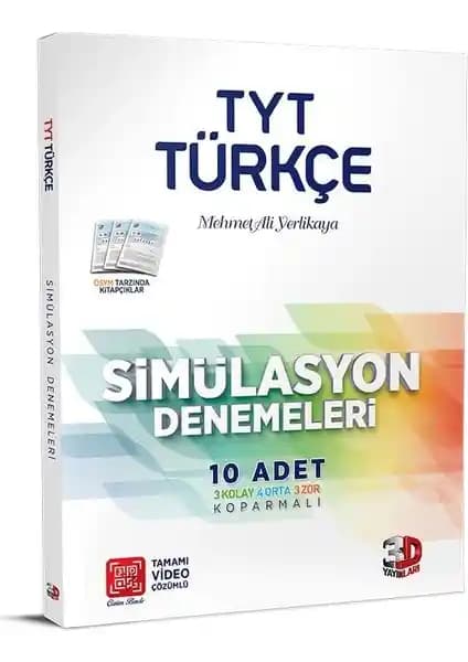 3D Yayınları TYT Türkçe 10'lu Simülasyon Denemeleri Sınava Hazırlıkta Etkili Bir Kaynak