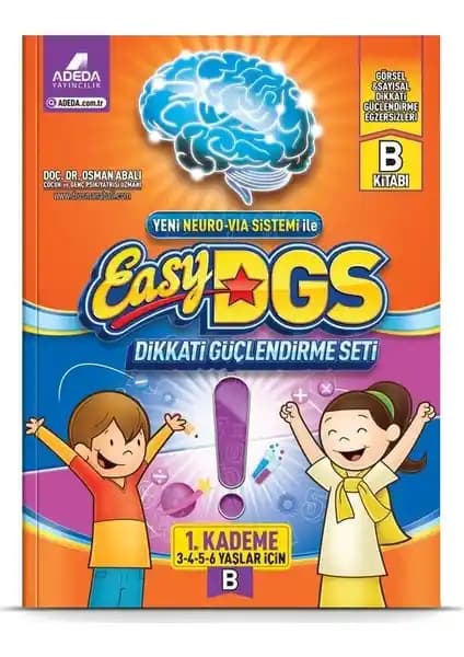 Adeda Yayıncılık Easy Dikkati Güçlendirme Seti: Çocukların Dikkat ve Zeka Gelişimini Destekleyen Eğitim Aracı