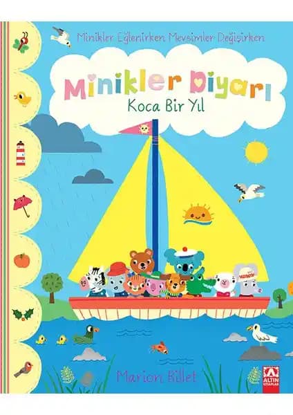 Altın Kitaplar Minikler Diyarı Koca Bir Yıl Çocuklar İçin Eğlenceli ve Öğretici Hikaye Kitabı