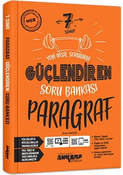 Ankara Yayıncılık 7. Sınıf Paragraf Soru Bankası Güçlendiren Özellikleri ve Öğrenci Yorumları