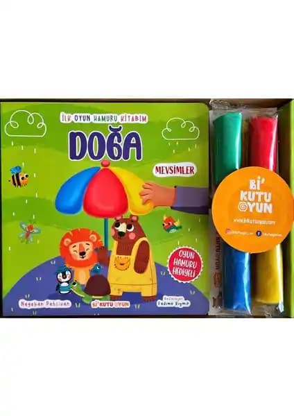 Bi Kutu Oyun İlk Oyun Hamuru Kitabım Doğa Temasıyla Çocuklar İçin Eğitici ve Eğlenceli Aktivite Seti