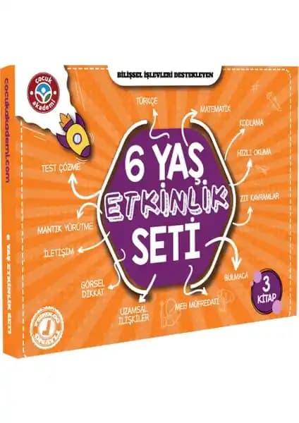 Çocuk Akademi 6-8 Yaş Dikkat ve Zeka Geliştirme Kitap Seti ile Çocukların Bilişsel Gelişimini Destekleyin