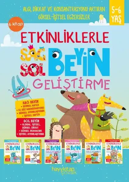 Çocuklar İçin Beyin Gelişimini Destekleyen Eğitim Seti: Sağ ve Sol Beyin Geliştirme Programı