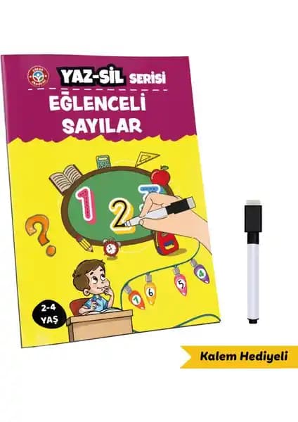 Çocuklar İçin Eğlenceli Matematik Kitabı: Yaz Sil Serisi ile Temel Kavramlar Öğrenilir