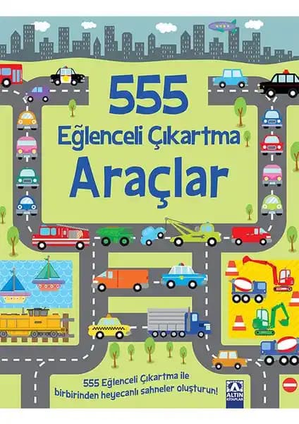 Çocuklar İçin Eğlenceli ve Eğitici Araç Temalı Çıkartma Kitabı İncelemesi
