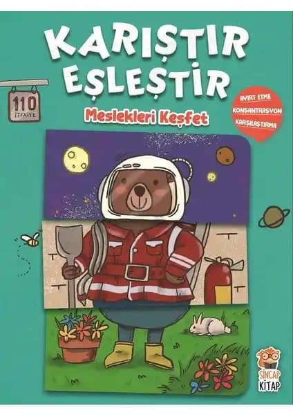 Çocuklar İçin Meslekleri Öğreten Eğlenceli ve Dayanıklı Kitap - Eğitici İçerik