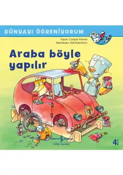 Çocuklar İçin Otomobil Yapımı ve Temel Mühendislik Kavramlarını Öğreten Eğlenceli Kitap