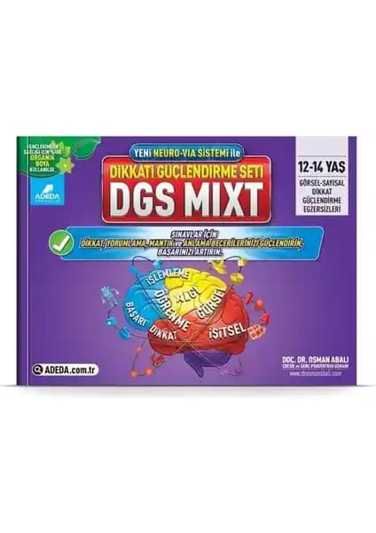 Dikkati Güçlendirme Seti Mixt 12-14 Yaş Çocuklar İçin Zihinsel Gelişim ve Odaklanma Aracı