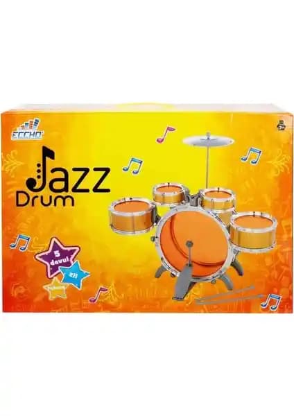Eccho Sunman Jazz Drum Çocuk Bateri Seti Büyük Boy: Müzik Eğitimi İçin İdeal Başlangıç Aracı