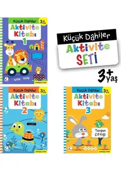 İndigo Çocuk Küçük Dahiler Aktivite Seti 3 Yaş ve Üzeri Çocuklar İçin Eğitici ve Eğlenceli Çalışma Seti