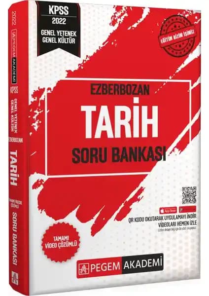 Pegem Akademi 2022 Genel Yetenek ve Genel Kültür Tarih Soru Bankası Detaylı İnceleme