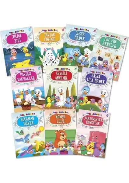 Timaş Çocuk Mini Masallar Seti Çocuklar İçin Eğitici ve Renkli Hikaye Kitapları
