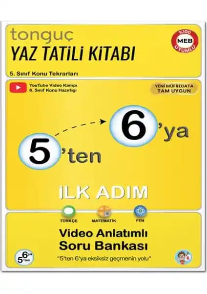 Tonguç Akademi 5'ten 6'ya 2026: Yaz Tatilinde Öğrenme ve Geleceğe Hazırlık İçin Kapsamlı Eğitim Materyali