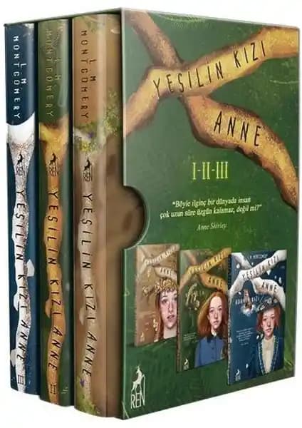 Yeşilin Kızı Anne Kitap Seti Ciltli 1096 Sayfa Edebiyat Klasiği ve Modern Baskı