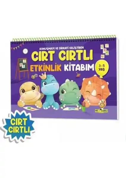 Yükselen Zeka Cırt Cırtlı Etkinlik Kitabı 3-5 Yaş Çocuklar İçin Eğitici ve Geliştirici
