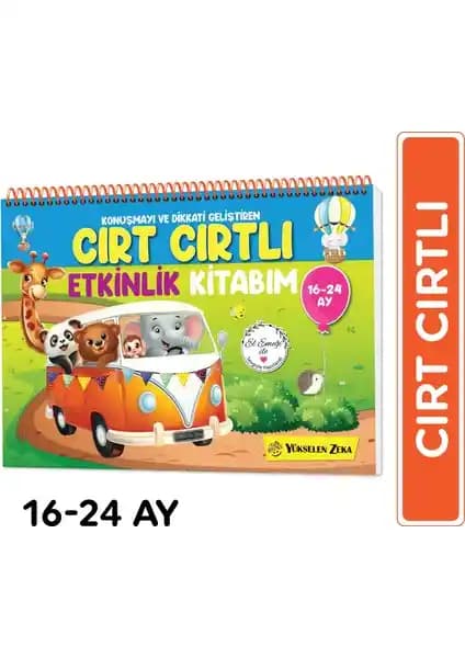 Yükselen Zeka Cırt Cırtlı Etkinlik Kitabım 0-2 Yaş Çocukların Gelişimini Destekleyen Eğitici Malzeme