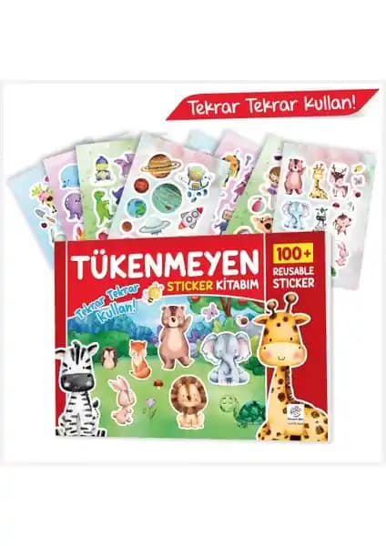 Yükselen Zeka Tükenmeyen Sticker Kitabım Çocukların Yaratıcılığını ve El Becerilerini Geliştirir