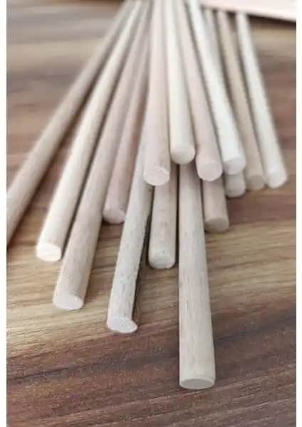 10 mm Çapında ve 90 cm Uzunluğundaki Kavela Çubuğu - Dayanıklı ve Çok Yönlü Ahşap Malzeme