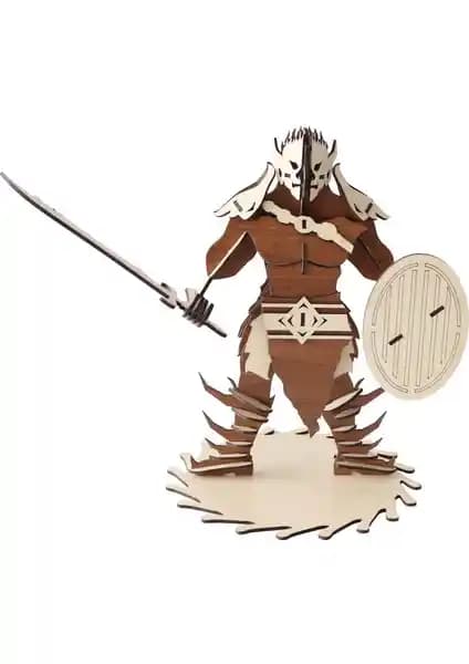3D Ahşap Goblin Orc Maketi: Eğlenceli ve Eğitici Dekorasyon ve Hobi Seti