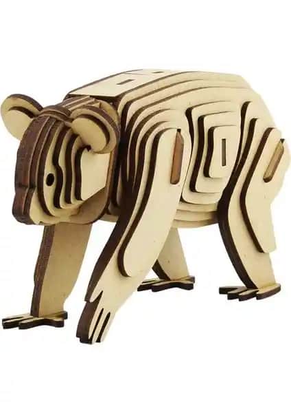 3D Ahşap Koala Maketi: Yaratıcı ve Eğitici Tasarım ile Kendin Yap Seti